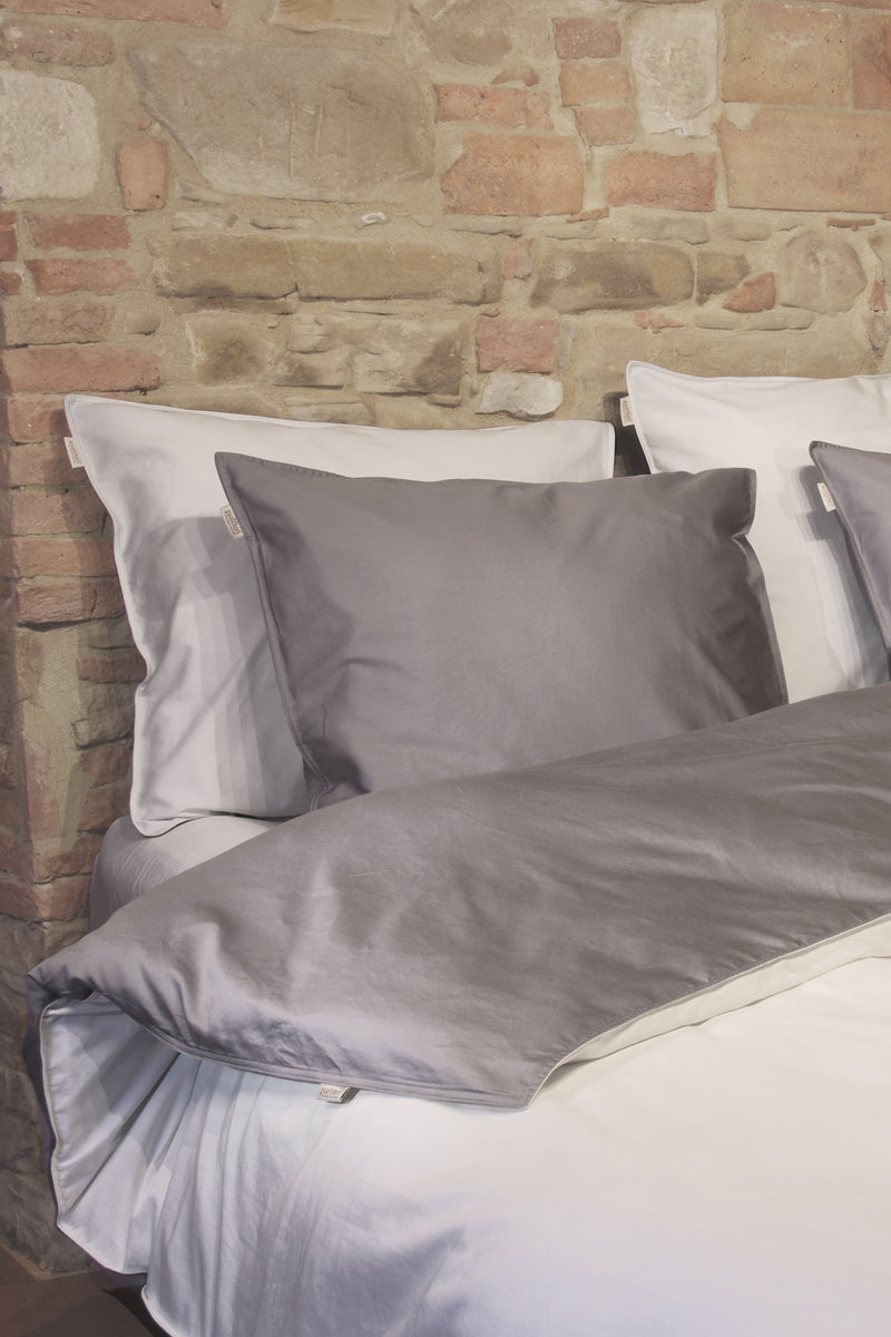 Gualtheri dekbedovertrek Silenzio white / Argento Grey