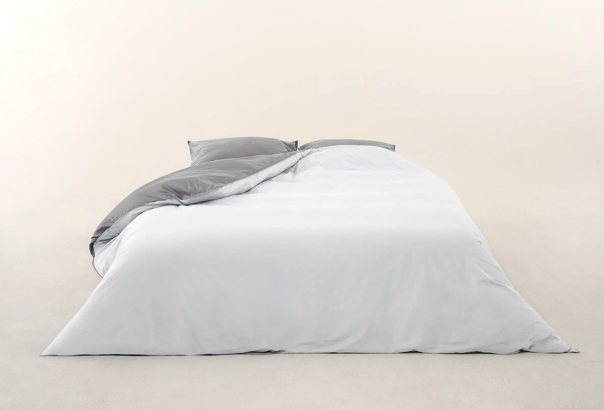 Gualtheri dekbedovertrek Silenzio white / Argento Grey