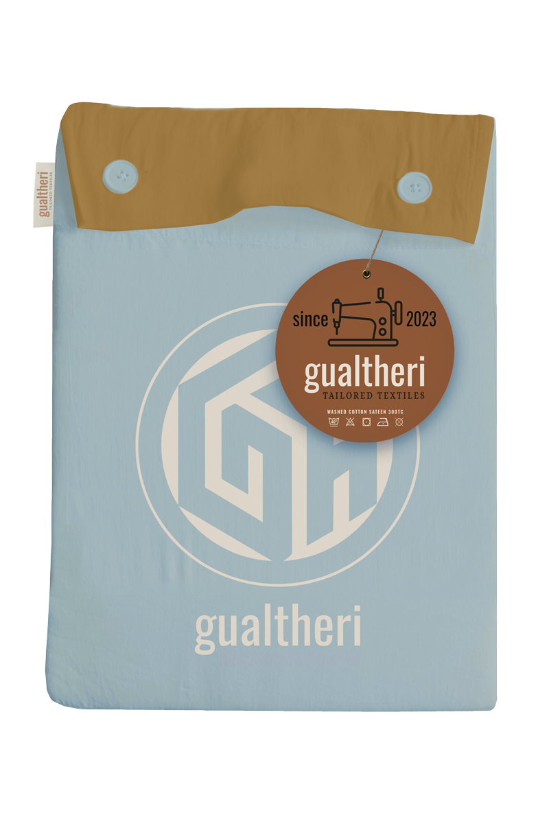 Gualtheri dekbedovertrek Sensibile Blue / Marmello